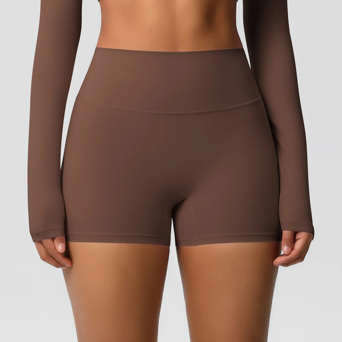 Women’s High-Waist Yoga Shorts – Sculpting Elegance with Second-Skin Comfort