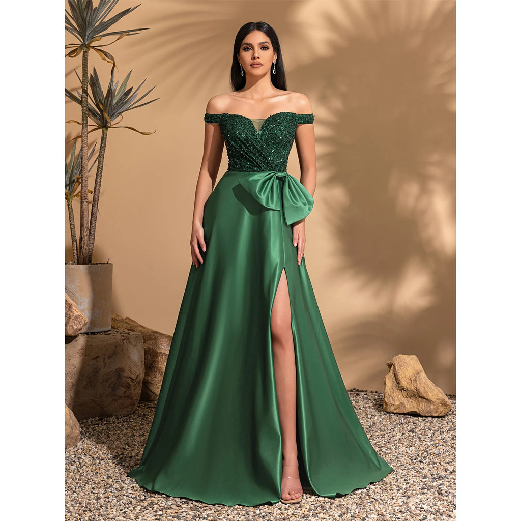 Make a sophisticated statement in this elegant one-shoulder evening dress, designed to blend timeless femininity with modern glamour