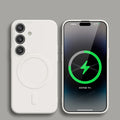 Luxury Magnetic Silicone Case for Samsung Galaxy S25 / S26 Ultra