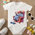 Grandpa Is An Old Naughty Boy” Baby Onesie – 100% Cotton Newborn Bodysuit