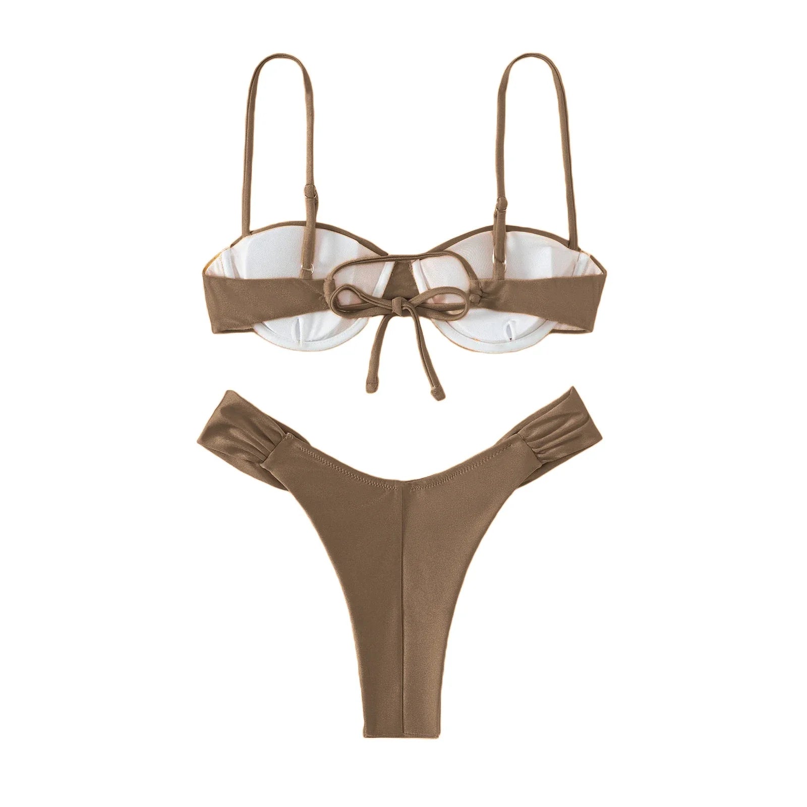 Classic Basics Women’s Bikini Set – Solid Color Swimwear