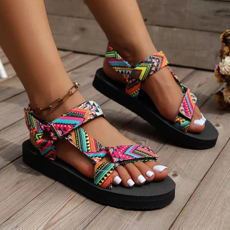 Summer Flat Beach Sandals for Women – Natural Elegance & Everyday Comfort