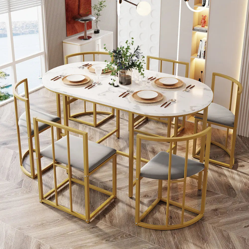 Elegant Dining Table and Chair Set for Kitchen & Dining Room