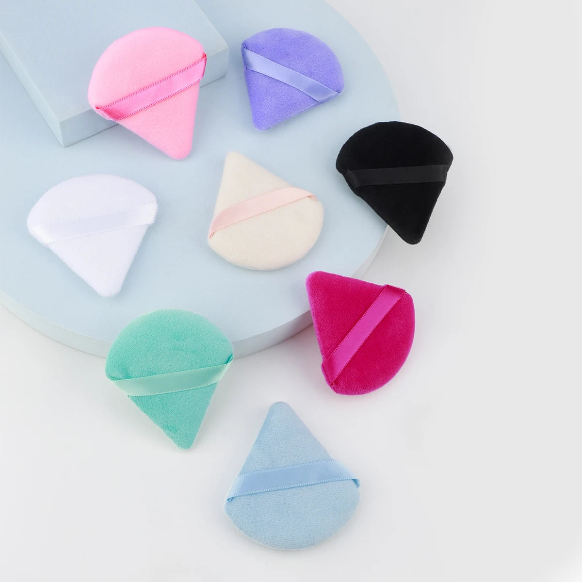 6PCS Soft Velour Triangle Powder Puff Set