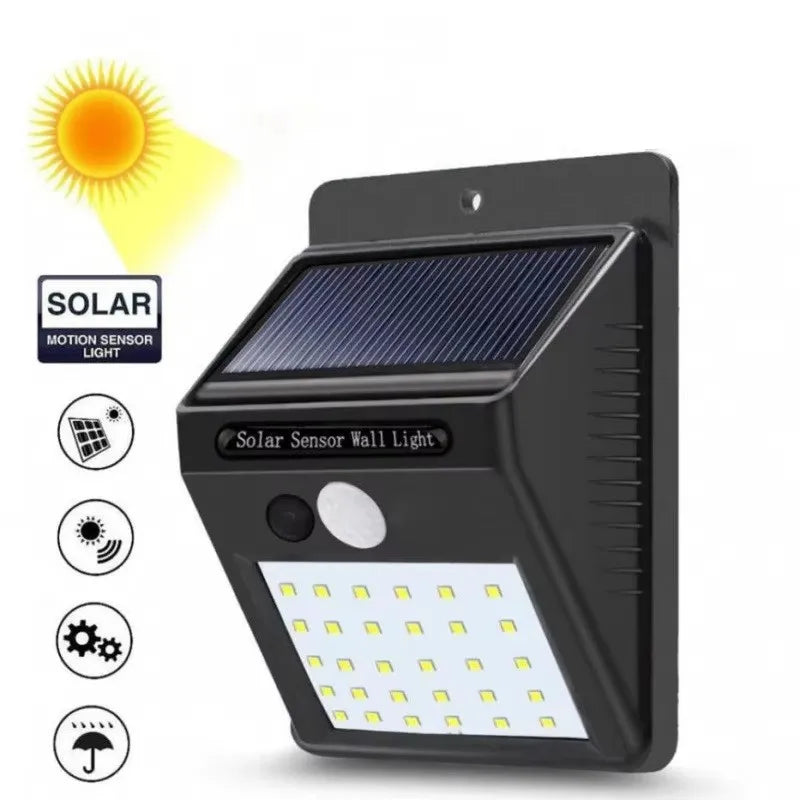 A smart solar light that brightens your space with safety and style—motion-activated, energy-saving, and waterproof, perfect for your garden or porch.