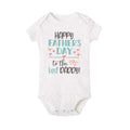 Happy Father’s Day Baby Romper – “Best Daddy” Printed Newborn Bodysuit for Boys & Girls