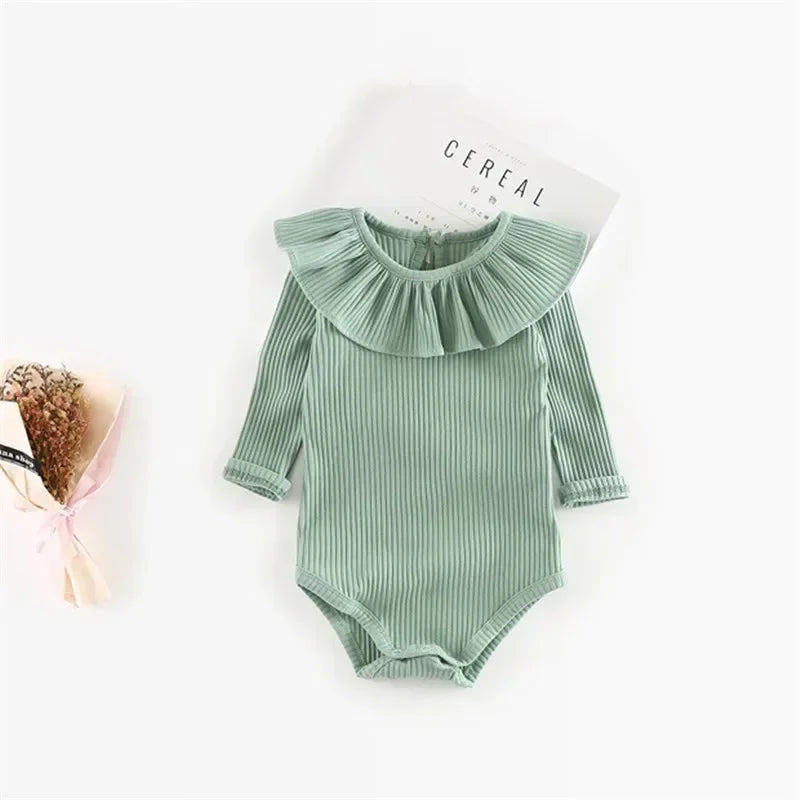 Adorable Infant Baby Girl Bodysuit – Soft One-Piece Outfit for Spring & Autumn