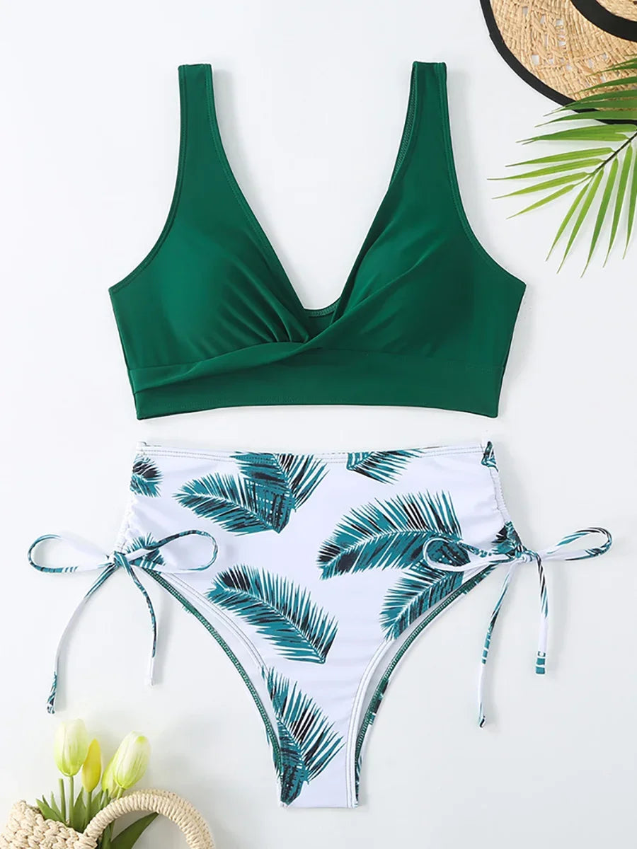 Women’s Sexy 2026 Bikini Set – High-Waisted Korean Swimwear