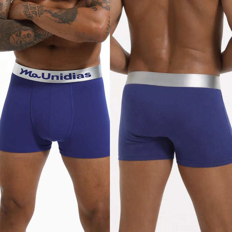 3PCS Classic Men’s Boxer Briefs – Premium Bamboo Fiber, Modern Fit & Ultra-Soft Comfort