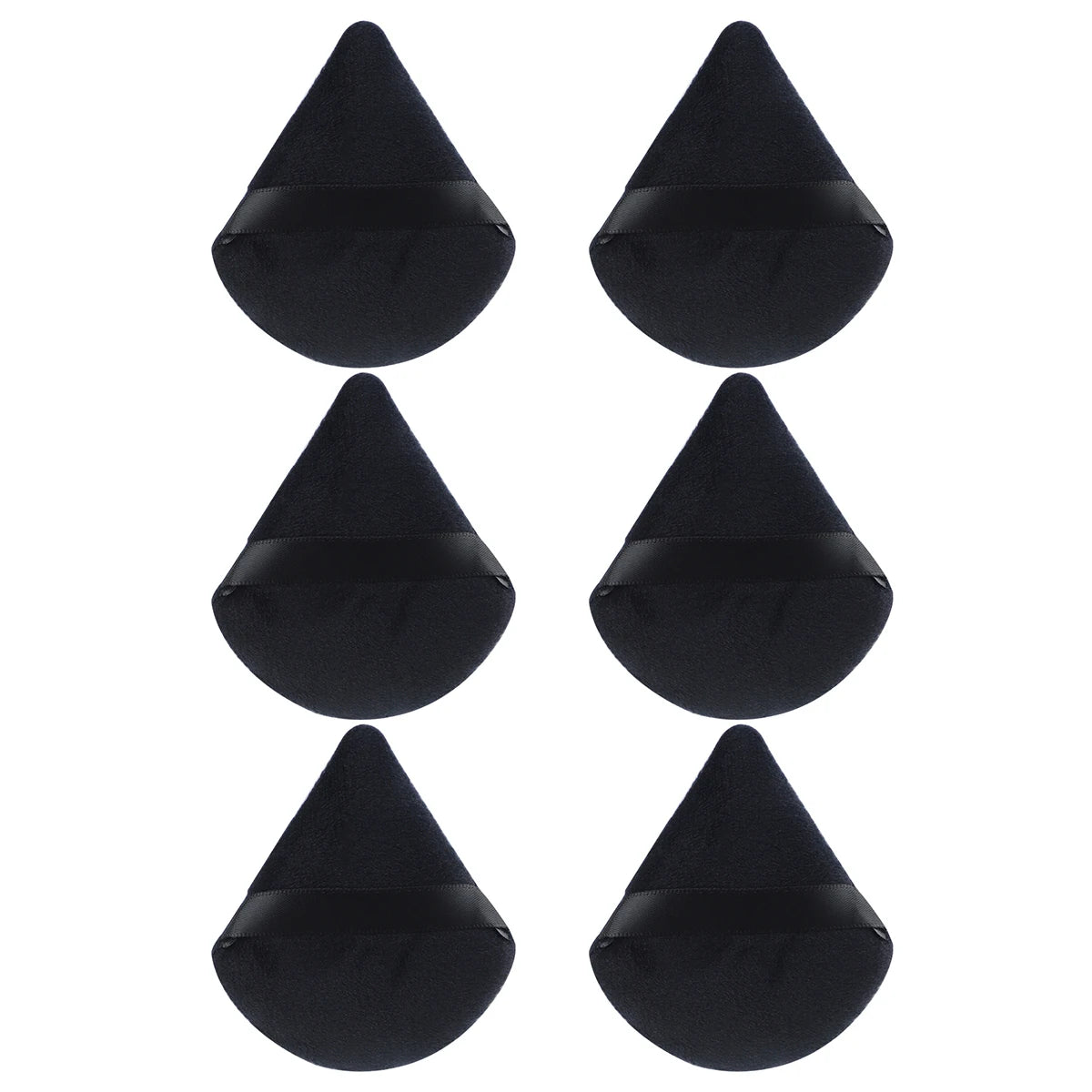 6PCS Soft Velour Triangle Powder Puff Set