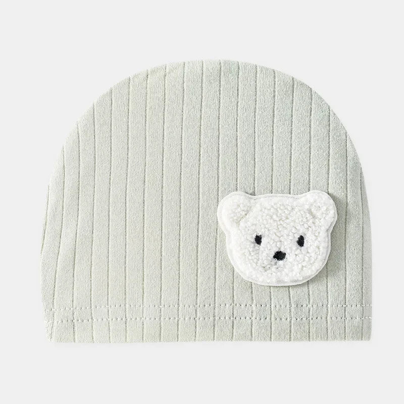 Bear Newborn Baby Romper with Hat – Soft Cotton One-Piece Outfit for Boys & Girls