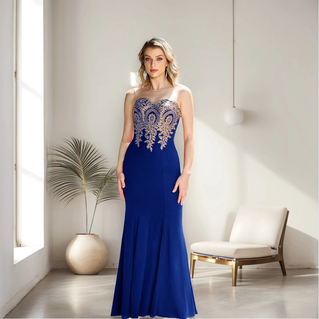 Step into timeless elegance with the stunning mermaid evening gown from MisShow