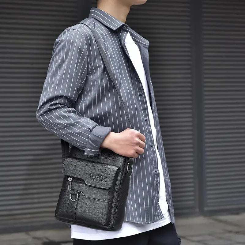 Elegant PU Leather Crossbody Business Bag
