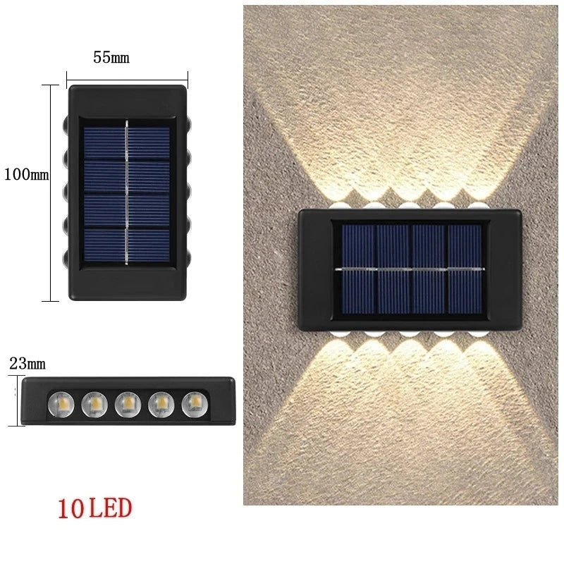 Luxury Solar LED Outdoor Wall Light