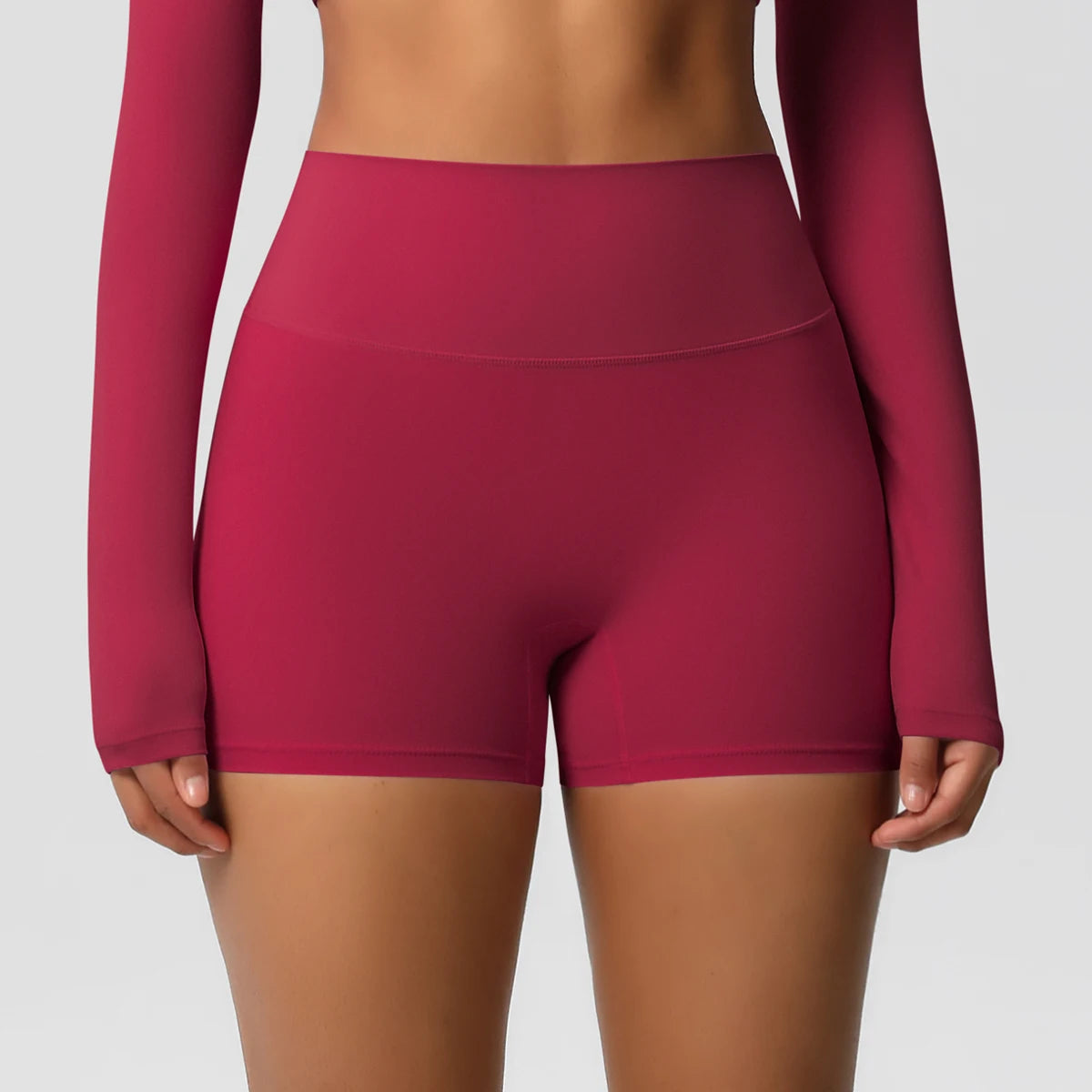 Women’s High-Waist Yoga Shorts – Sculpting Elegance with Second-Skin Comfort
