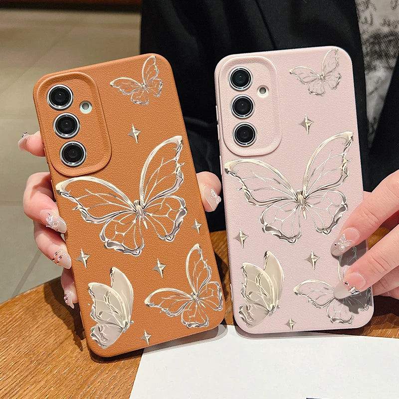 Luxury Butterfly Case for Samsung Galaxy – Elegant Protection with a Stylish Touch