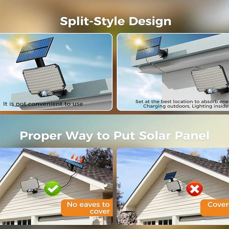 Super bright solar outdoor wall light with motion sensor, 3 smart modes, and waterproof IP65 design for reliable garden and home use