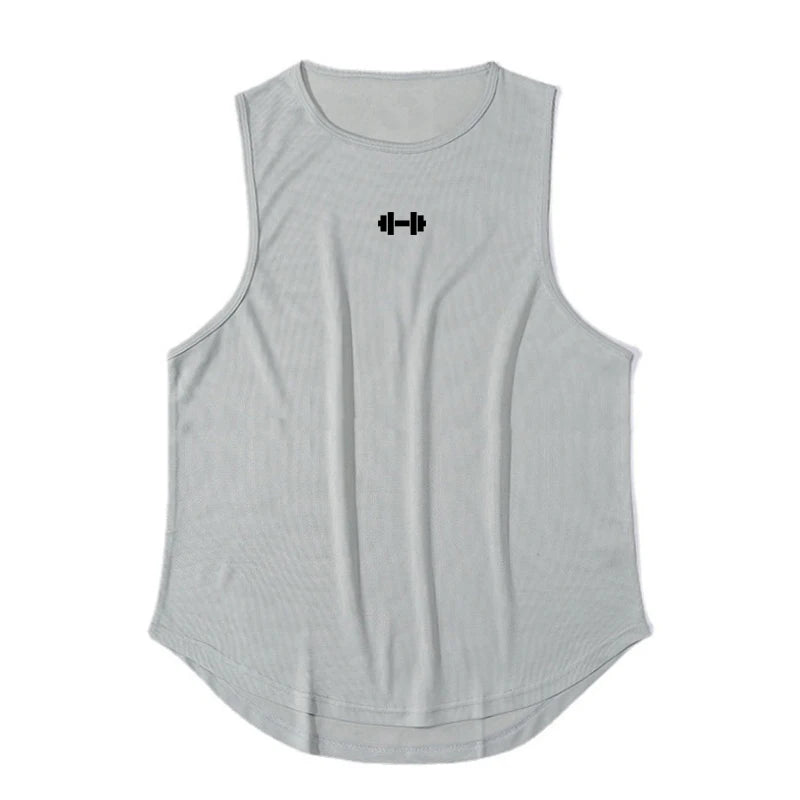 Summer Men’s Gym Tank Top – Fitness & Basketball Style