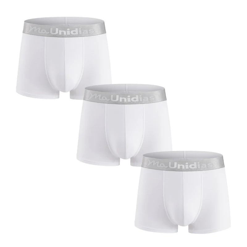 3PCS Classic Men’s Boxer Briefs – Premium Bamboo Fiber, Modern Fit & Ultra-Soft Comfort