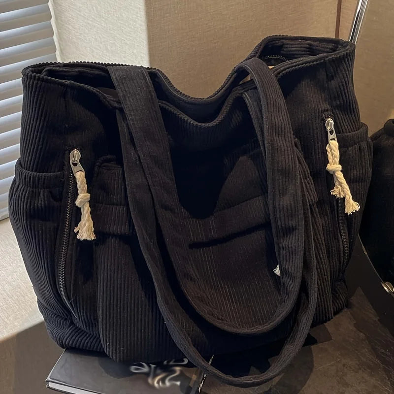 Travel Master Corduroy Shoulder Bag