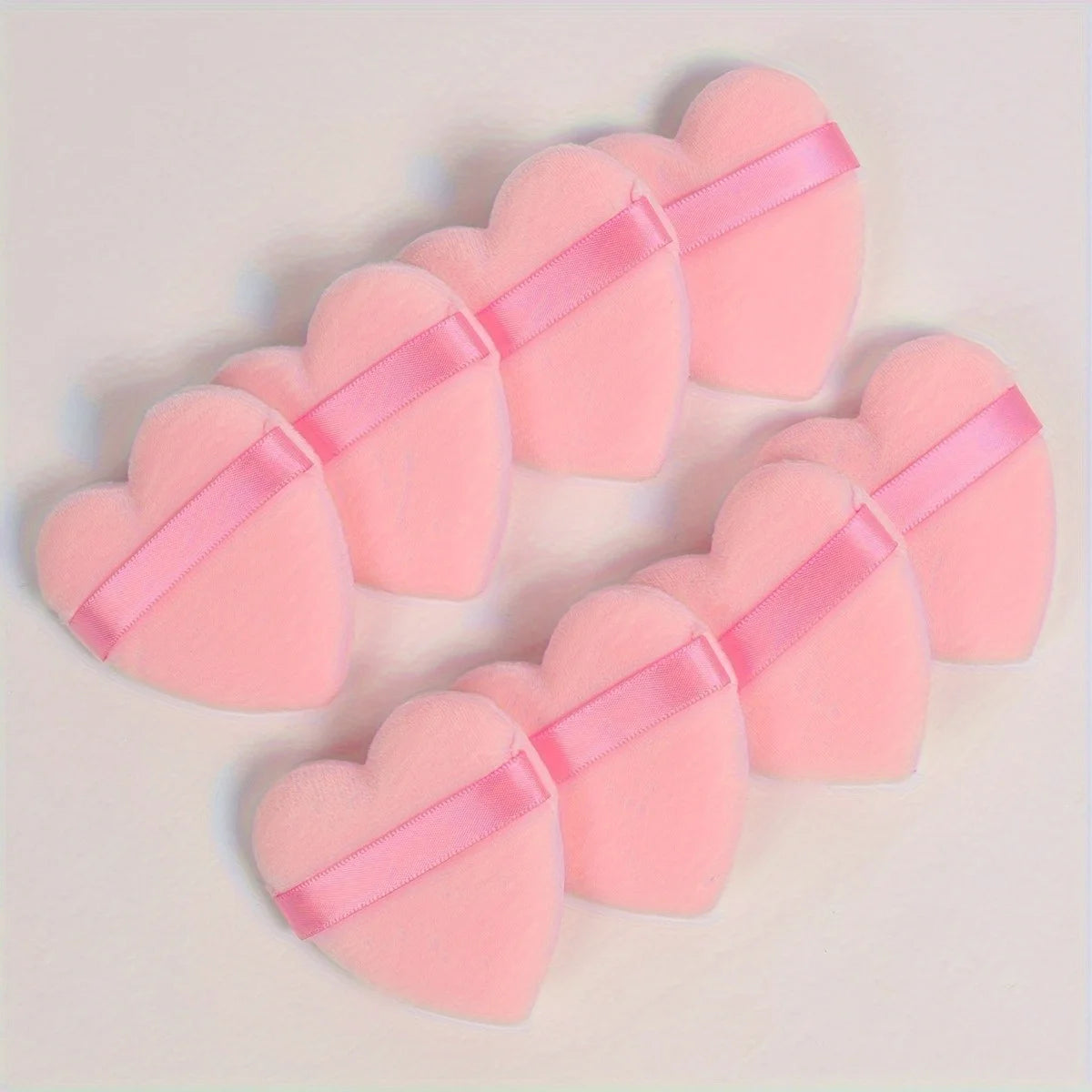 4/7/12/25PCS Heart-Shaped Powder Puff Set
