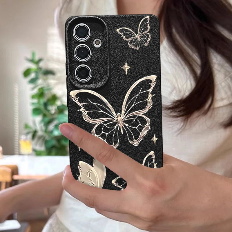 Luxury Butterfly Case for Samsung Galaxy – Elegant Protection with a Stylish Touch