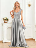 Step into luxury and sophistication with this elegant black evening gown designed for unforgettable formal occasions