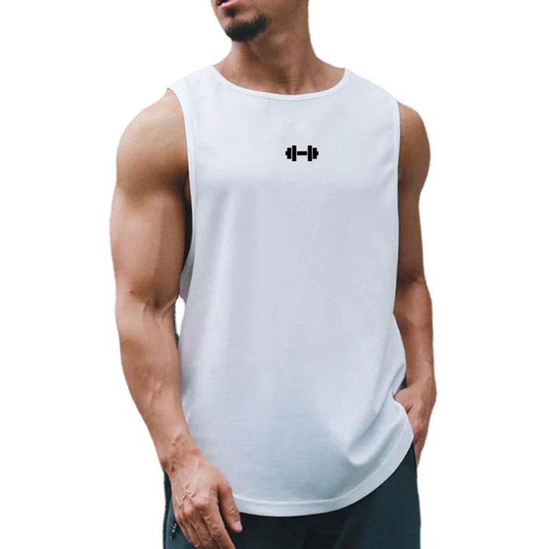 Summer Men’s Gym Tank Top – Fitness & Basketball Style
