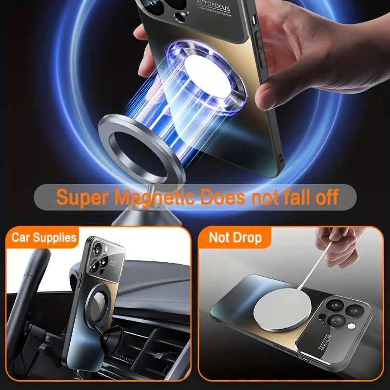 New Luxury MagSafe Glass Camera Case