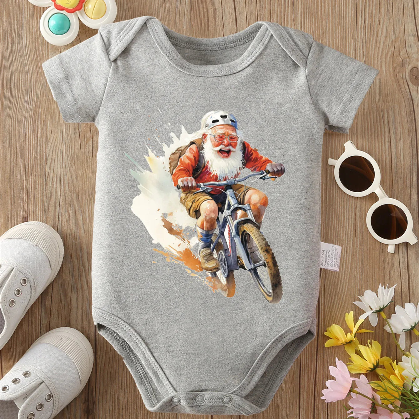 Grandpa Is An Old Naughty Boy” Baby Onesie – 100% Cotton Newborn Bodysuit