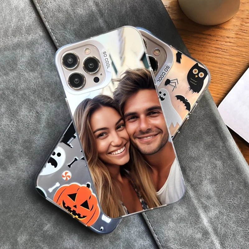 Turn your favorite memories into a stylish statement with this elegant personalized phone case.