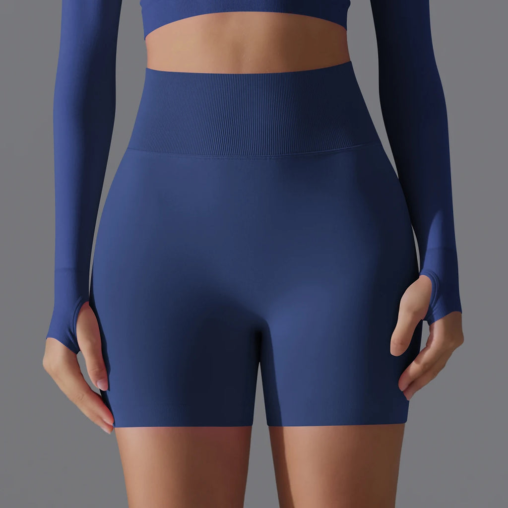 Women’s Seamless Yoga Shorts – Sculpting Comfort with Athletic Elegance