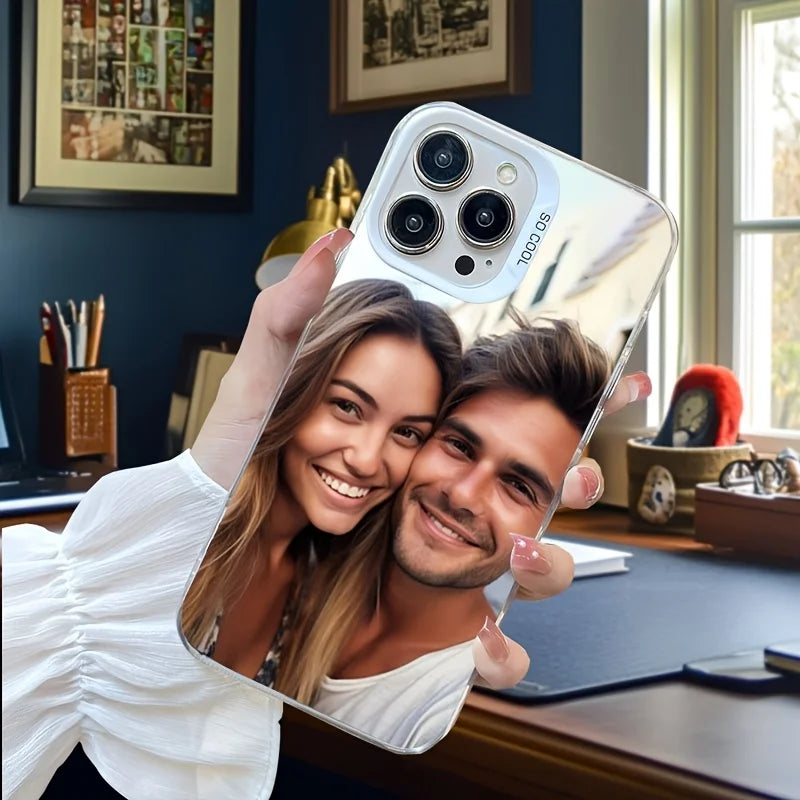 Turn your favorite memories into a stylish statement with this elegant personalized phone case.