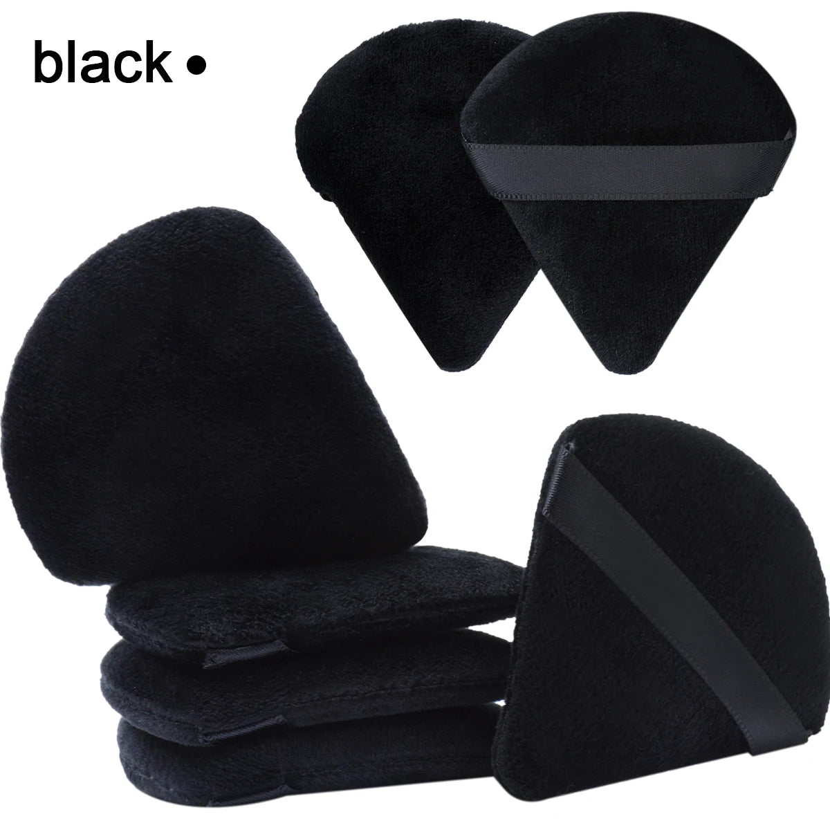 7-Piece Triangle Makeup Powder Puff Set