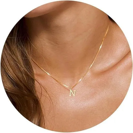 A–Z Initial Necklace | 18K Gold Plated