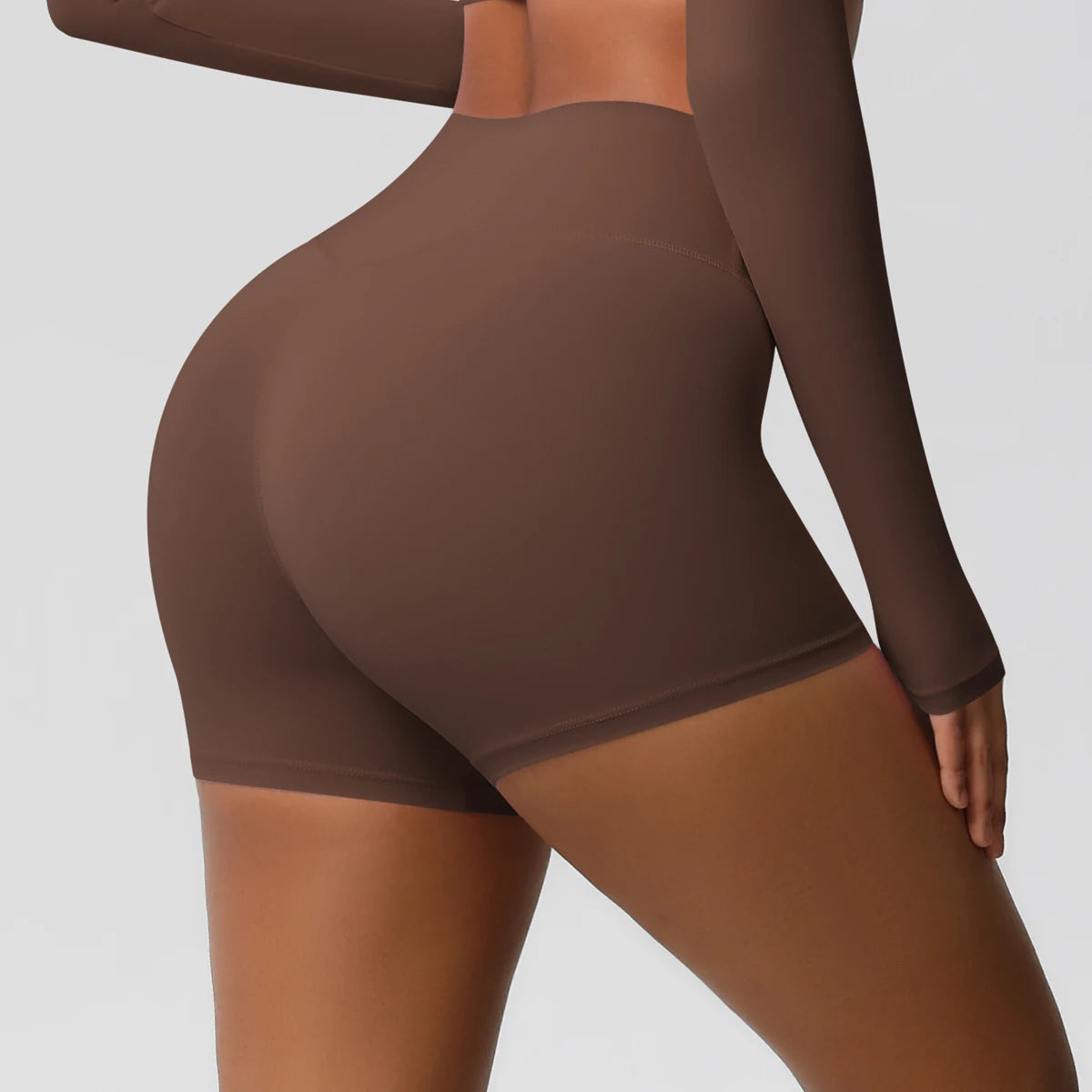 Women’s High-Waist Yoga Shorts – Sculpting Elegance with Second-Skin Comfort