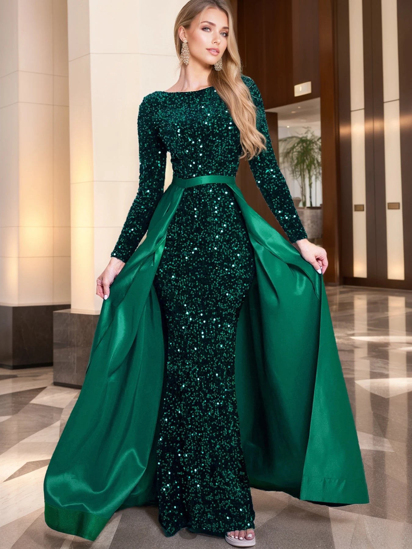 Make a breathtaking entrance in the elegant evening gowns from Romagic. Designed for modern sophistication