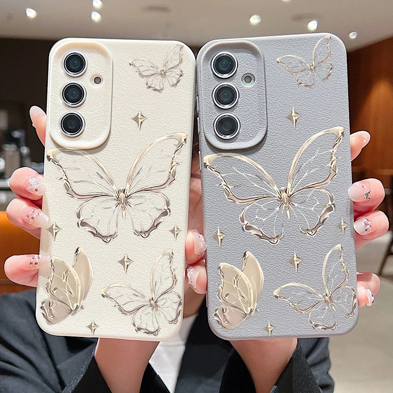 Luxury Butterfly Case for Samsung Galaxy – Elegant Protection with a Stylish Touch