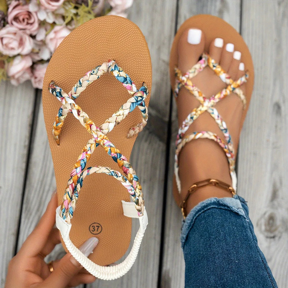 Fashionable Lightweight Beach Sandals for Women – Summer Comfort with Elegant Style