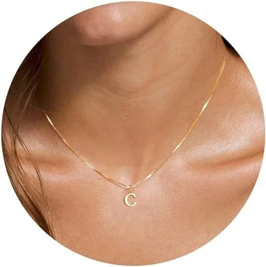 A–Z Initial Necklace | 18K Gold Plated