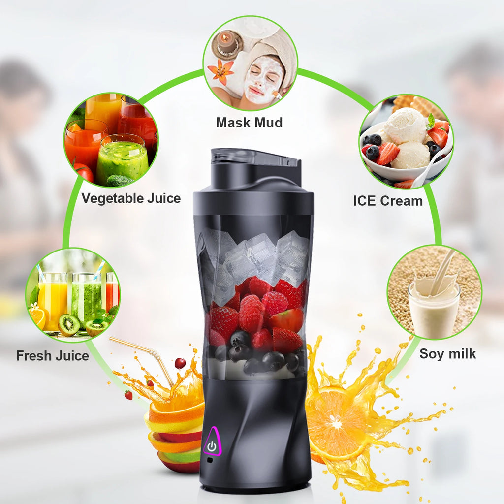 Portable Premium Juicer Blender – 700ML USB Rechargeable Smoothie Cup, Elegant Modern Design, Perfect for Fresh Juice, Shakes & Smoothies Anytime, Anywhere.