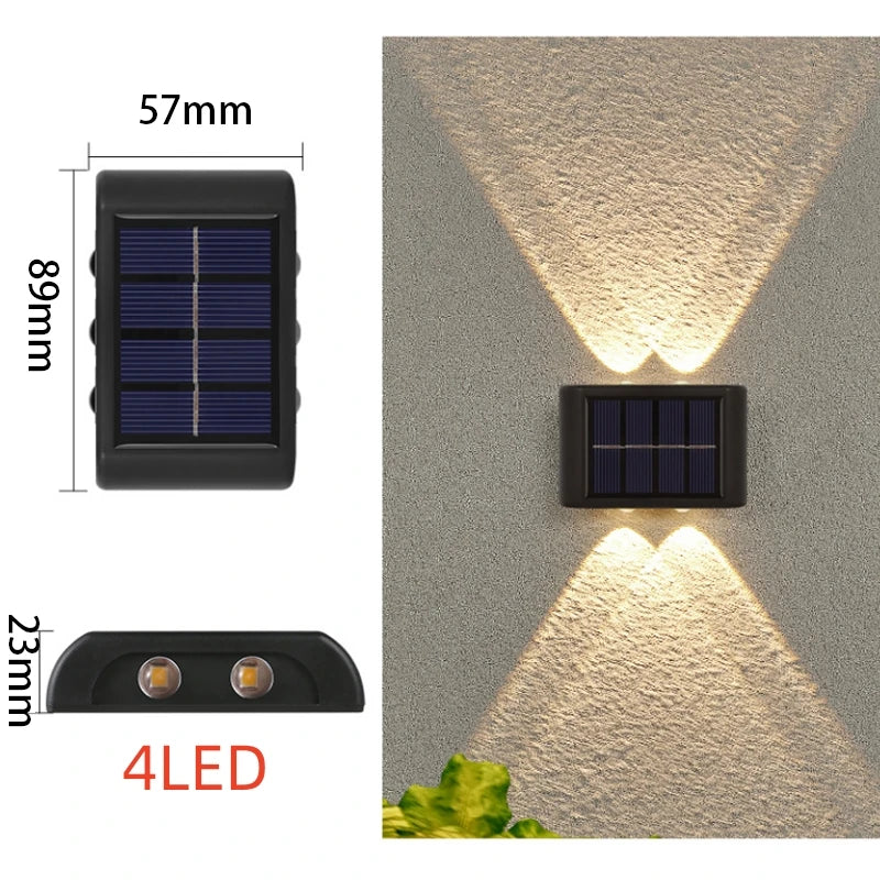 Luxury Solar LED Outdoor Wall Light