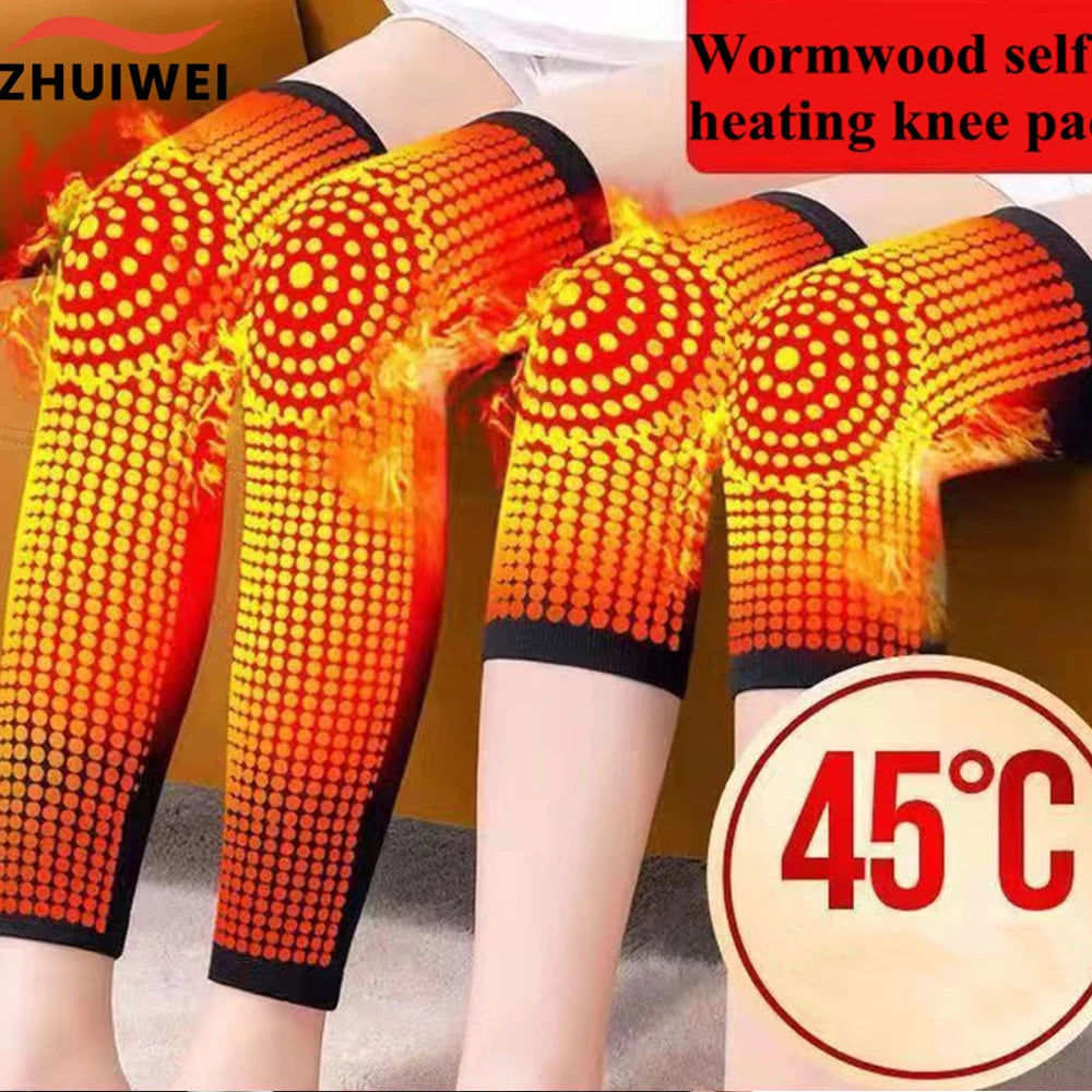 2PCS Self-Heating Knee Sleeves – Warm Compression Support for Joint Relief