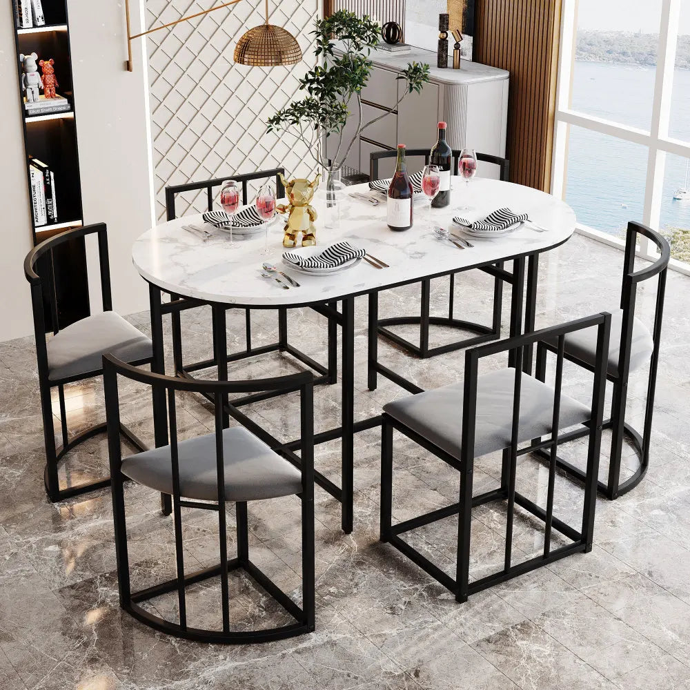 Elegant Dining Table and Chair Set for Kitchen & Dining Room