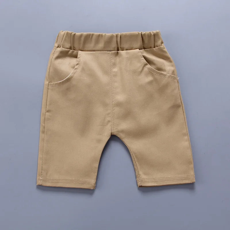 Summer Boys 2PCS Outfit – T-Shirt & Shorts Sports Set for Toddlers