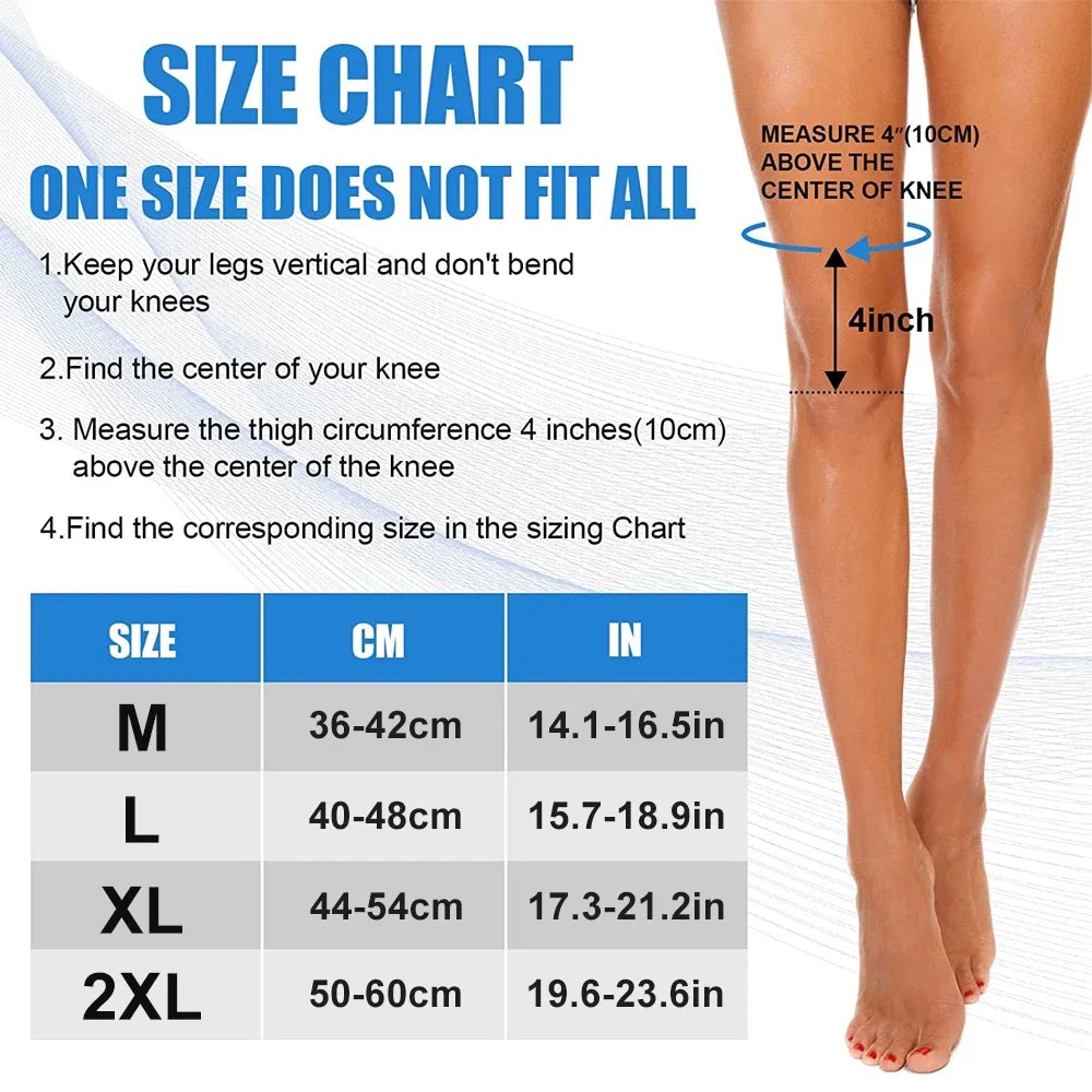 Professional compression support for knees and calves