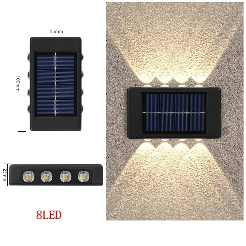 Luxury Solar LED Outdoor Wall Light