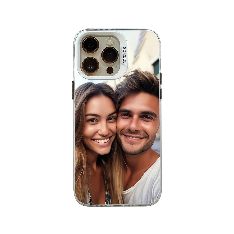 Turn your favorite memories into a stylish statement with this elegant personalized phone case.