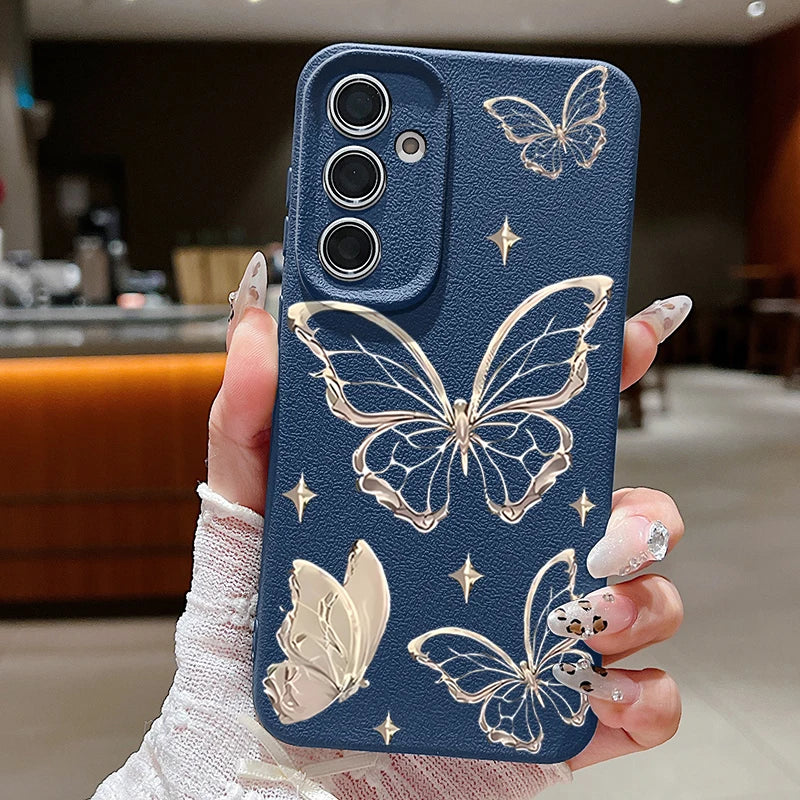 Luxury Butterfly Case for Samsung Galaxy – Elegant Protection with a Stylish Touch
