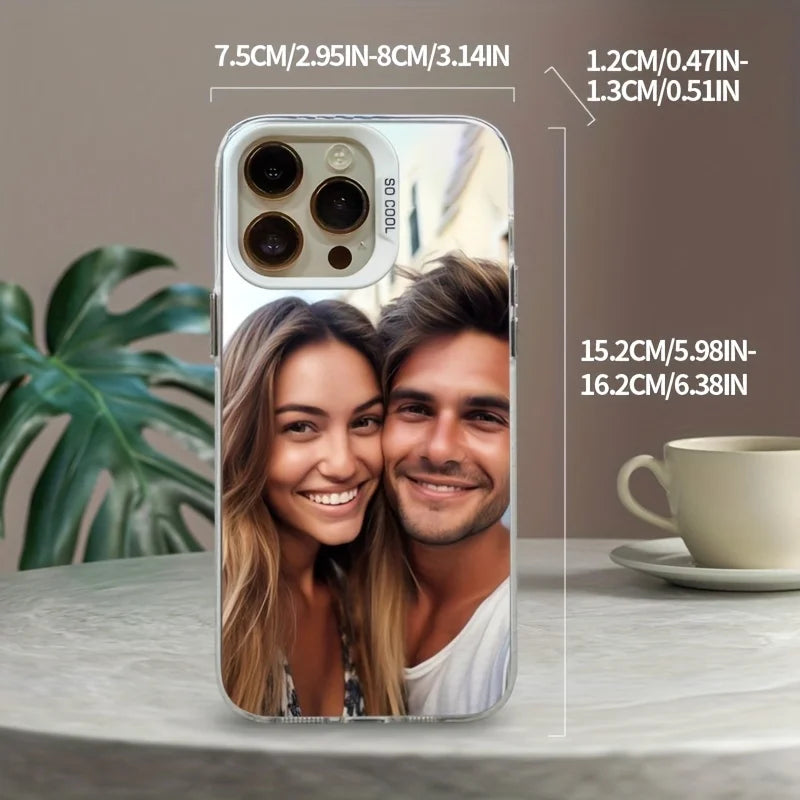 Turn your favorite memories into a stylish statement with this elegant personalized phone case.